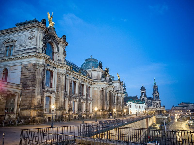 Dresden - The Brühl's Terrace at the Blue Hour by t.ART