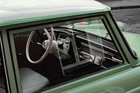 Grüner Oldtimer Nahaufnahme Cockpit