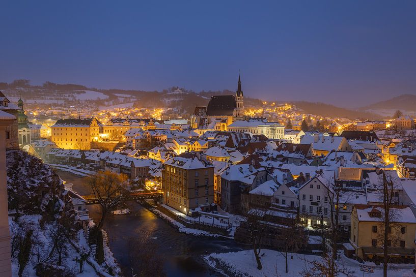 Winterstimmung in Krumau von Ulrich Kuschel