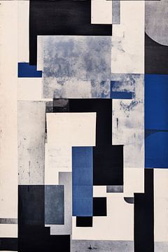 Balance in Shades of Blue by De Muurdecoratie