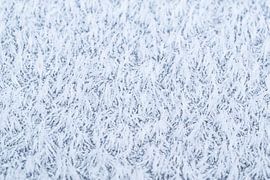 De magie van de vorst, abstracte winterse rijp van dichtbij