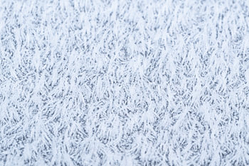 Die Magie des Frosts, abstrakter Winterfrost aus nächster Nähe