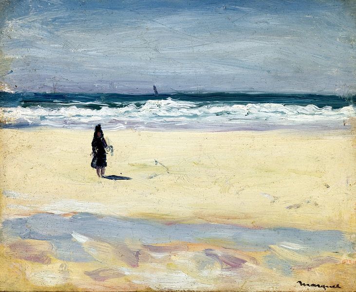 Junges Mädchen am Strand, Albert Marquet, 1898 von Atelier Liesjes