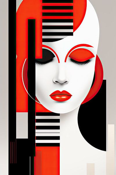 Femme abstraite par Imagine