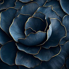 Bloemblaadjes van middernacht van Floral Abstractions