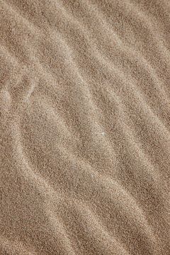 Strepen in het golden hour zand van Zandvoort aan Zee | Nederlandse strand fotografie