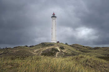 Leuchtturm Lyngvig in Jütland, Dänemark