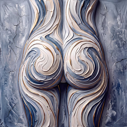 A woman’s bottom – sensuality in relief