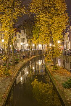 Nieuwegracht in Utrecht in de avond - 8