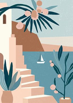Santorini 01 van Katarzyna Gąsiorowska