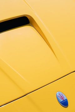 Yellow Maserati MC Stradale detail automotive photography by Jenine Blanchemanche