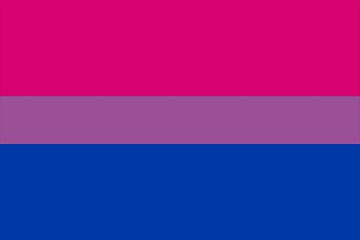 Bisexual Pride Flag' van Bear Necessities