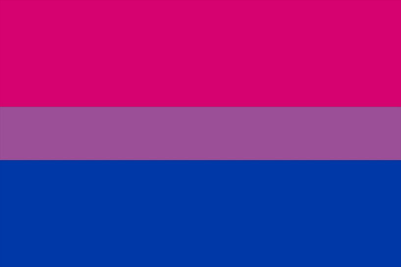 Bisexual Pride Flag' van Bear Necessities