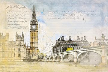 Big Ben, Londen van Theodor Decker