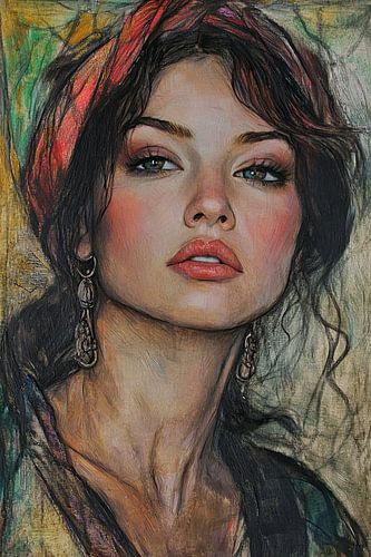 Schöne Südländerin