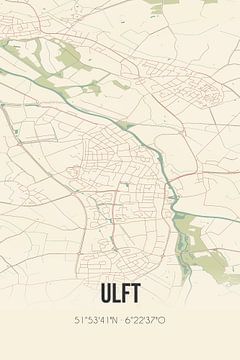 Vintage landkaart van Ulft (Gelderland) van Rezona
