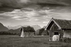 Murnauer Moos mit Zugspitzblick SW