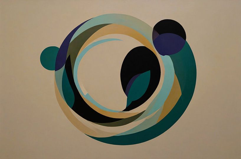 Abstracte Harmonie van Overlappende Cirkels en Kleur van Art & Soul Creations