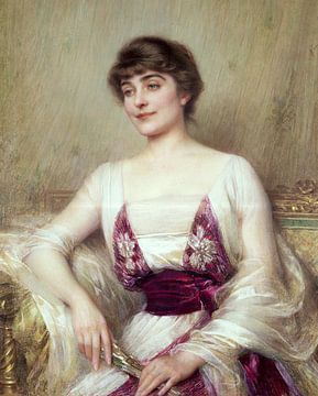 Albert Lynch,Portrait d'une comtesse