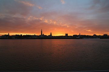 Antwerpse Skyline van Geert Neukermans