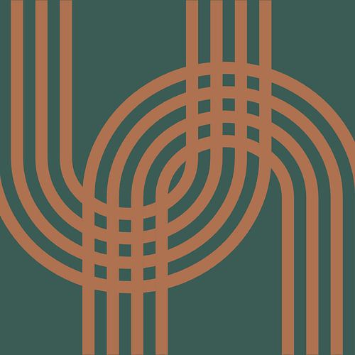 Retro Vintage Midden Eeuw Modern