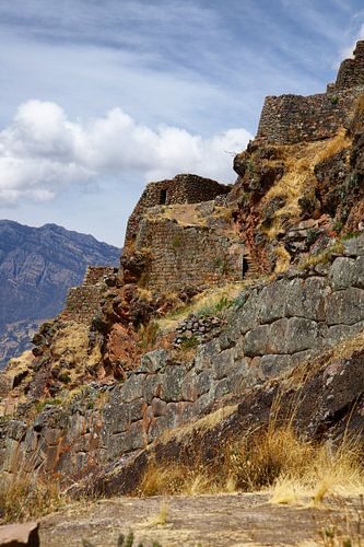 De Ruïnes van Pisac in Peru