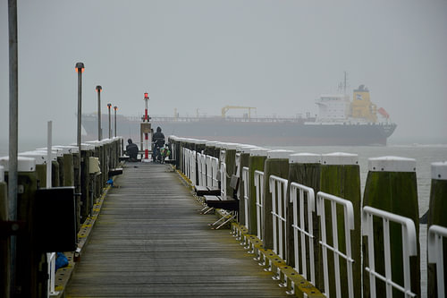 Watching ships pass by