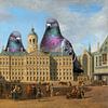 The Pigeons on Dam Square by Marja van den Hurk