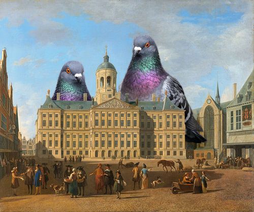 De Duiven op de Dam by Marja van den Hurk