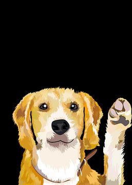 pet dog in vector by IHSANUDDIN .