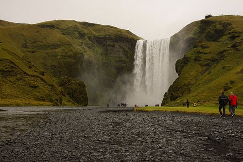 Panorama van Skogafoss