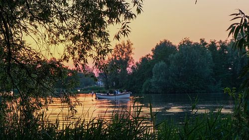 Boat, Bergse Plassen, Hilligersberg, Netherlands