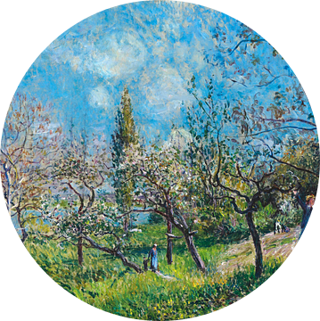 Boomgaard in het voorjaar, Alfred Sisley