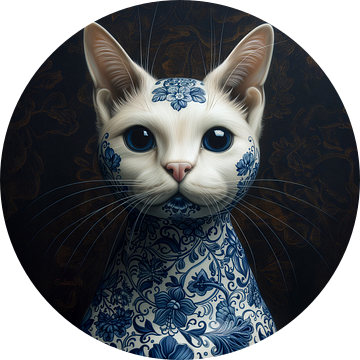 Kat Fantasie Schilderij van Preet Lambon