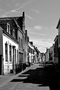 Vianen Utrecht Innere Stadt Schwarz und Weiß