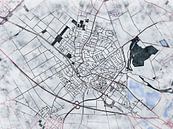 Kaart van Pulheim in de stijl 'White Winter' van Maporia thumbnail
