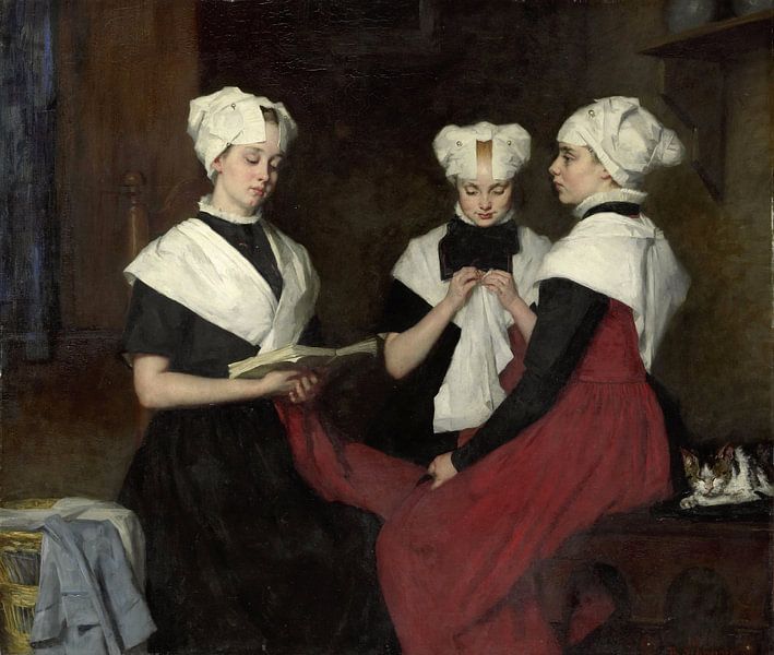 Trois filles de l'orphelinat d'Amsterdam, Thérèse Schwartze par Des maîtres magistraux