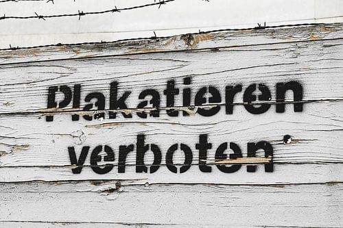 Plakatieren verboten van rosstek ®