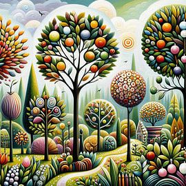 A cottage garden by Kay Weber