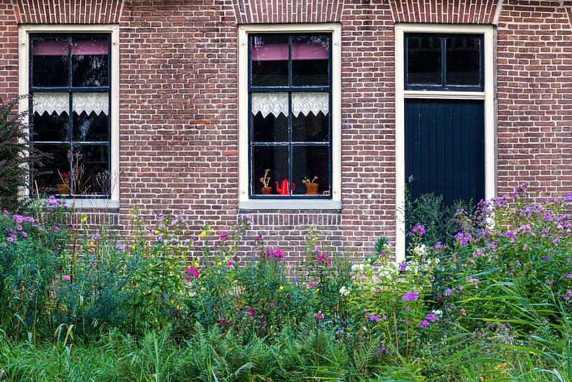 Gable of a farmhouse in old Giethoorn by Evert Jan Luchies