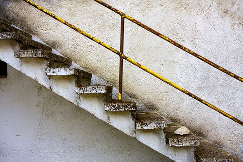 Beton Treppe Grunge Wand
