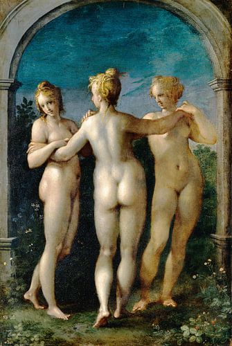 Hans von Aachen. De drie gratiën