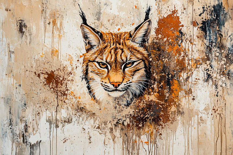 Lynx avec explosion de peinture par Art & Soul Creations