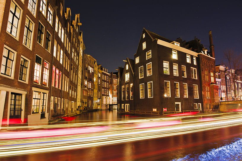 Segeln an einem Abend in Amsterdam von Hannon Queiroz