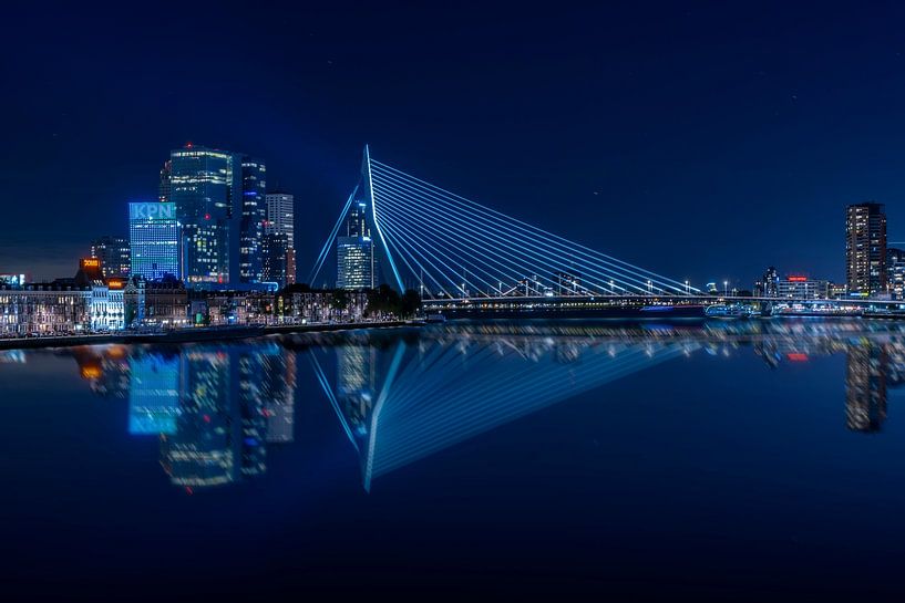 Diamond skyline Erasmusbrug Rotterdam van Manon van Alff