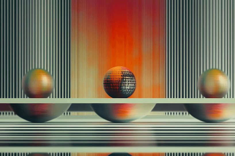 Abstract work mathematical-organic by Ton Kuijpers