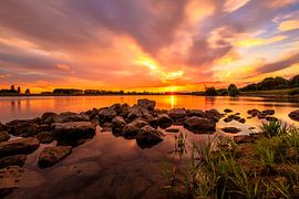 Sunset hollandse ijssel sur Renso Profijt
