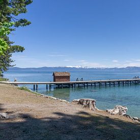 Verlaten pier aan South Lake Tahoe van Reis Genie