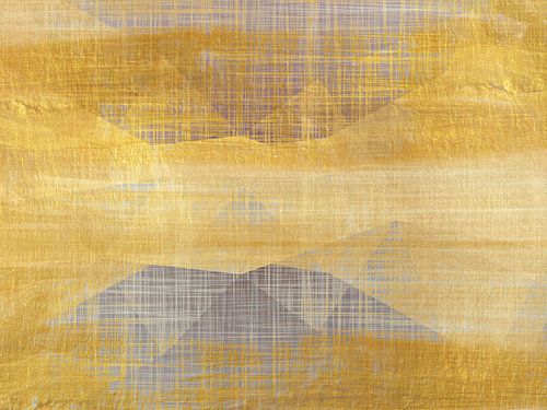 Golden mountains by FRESH Fine Art