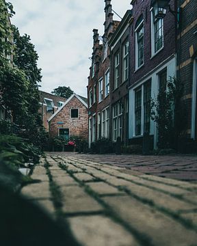 Prachtige straat in Haarlem van Sebastiaan van 't Hoog